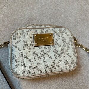 Tan michael kors cross body purse
